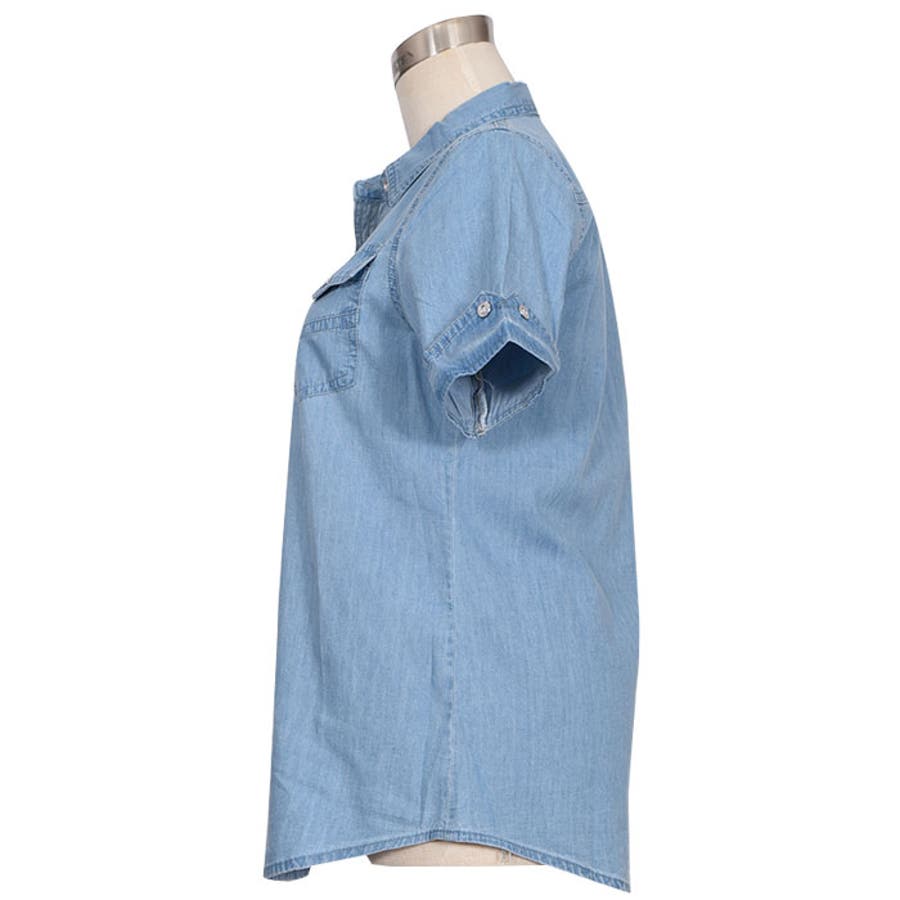 デニムシャツ レディース 半袖 品番 Kh Vivid Lady ビビッドレディー のレディース ファッション通販 Shoplist ショップリスト