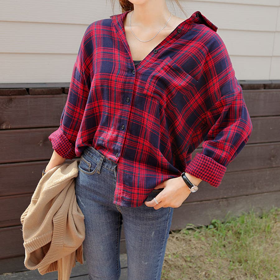 ギンガムチェックシャツレディース 長袖 アシンメトリー 品番 Kh Vivid Lady ビビッドレディー のレディース ファッション通販 Shoplist ショップリスト