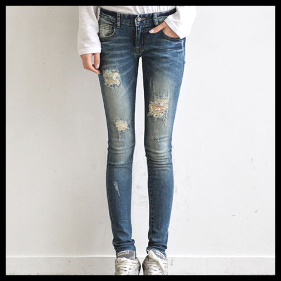 ダメージスキニー レディース スキニージーンズ 品番 Kh Vivid Lady ビビッドレディー のレディース ファッション通販 Shoplist ショップリスト