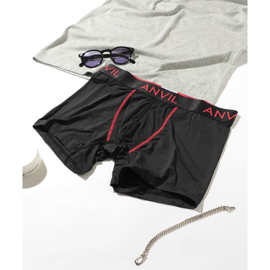 ANVIL】ナイロンカラーステッチボクサーパンツ ANV0604[品番