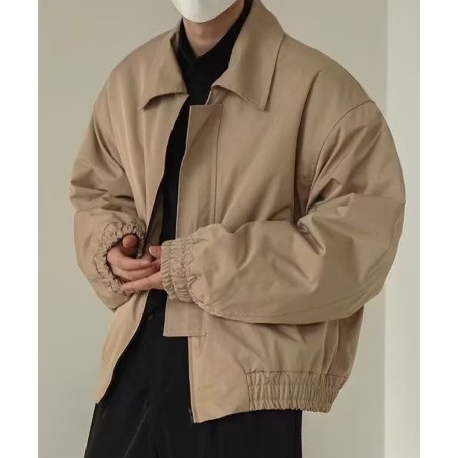 SETUP7】オーバーサイズ襟付ブルゾン ショート丈ジャケット SCCH130