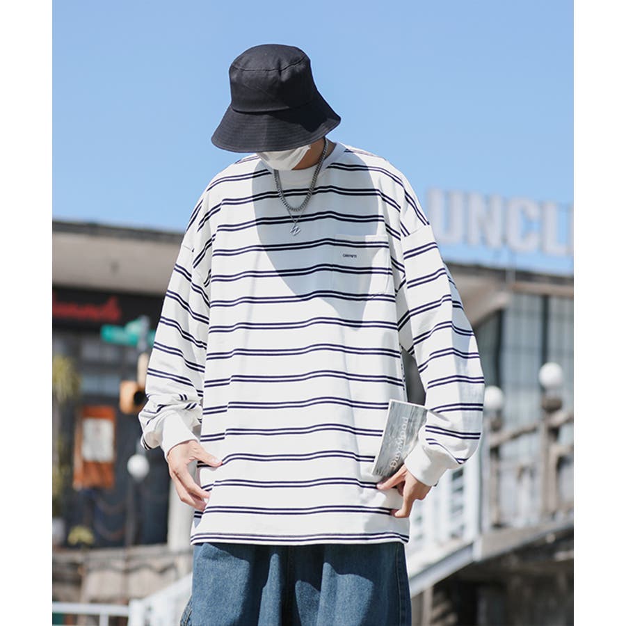SEE SEE SUPER BIG ROUND SS TEE BASICボーダー[BSM45-24SS-BT02