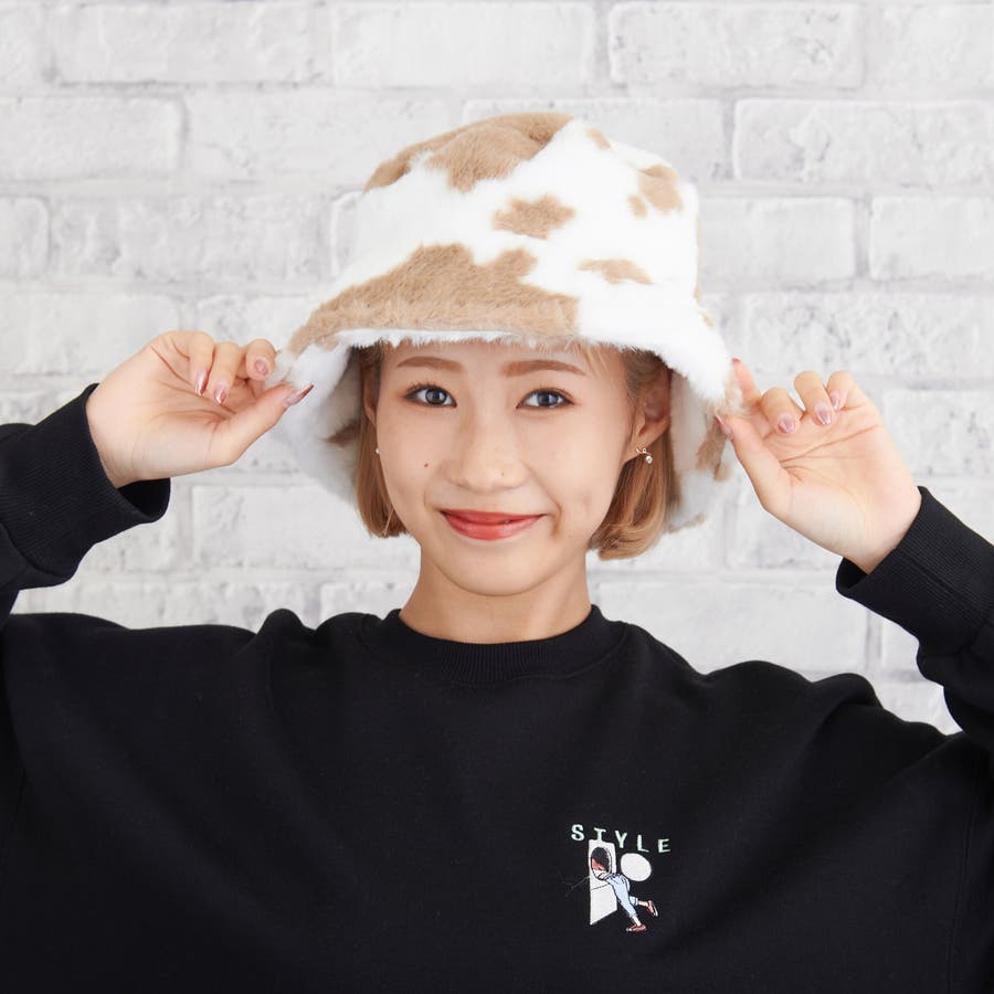 カウフェイクファーバケットハット アニマル柄 牛 牛柄 ウシ 品番 Atyw Sevens セブンズ のレディースファッション通販 Shoplist ショップリスト