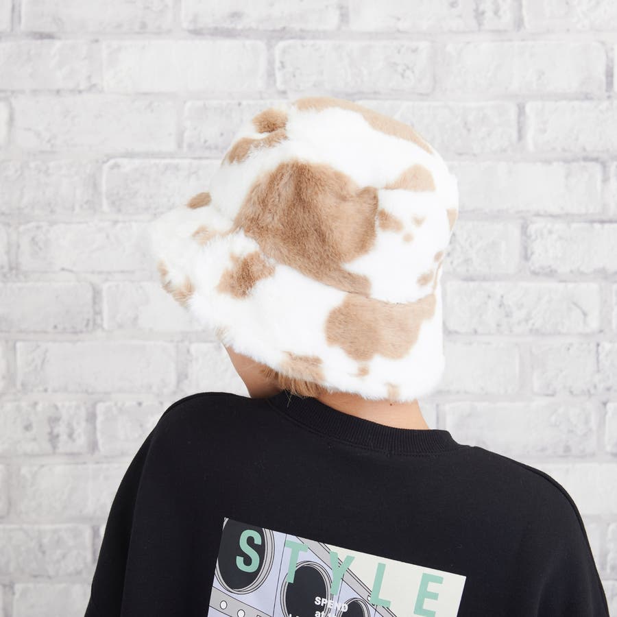 カウフェイクファーバケットハット アニマル柄 牛 牛柄 ウシ 品番 Atyw Sevens セブンズ のレディースファッション通販 Shoplist ショップリスト