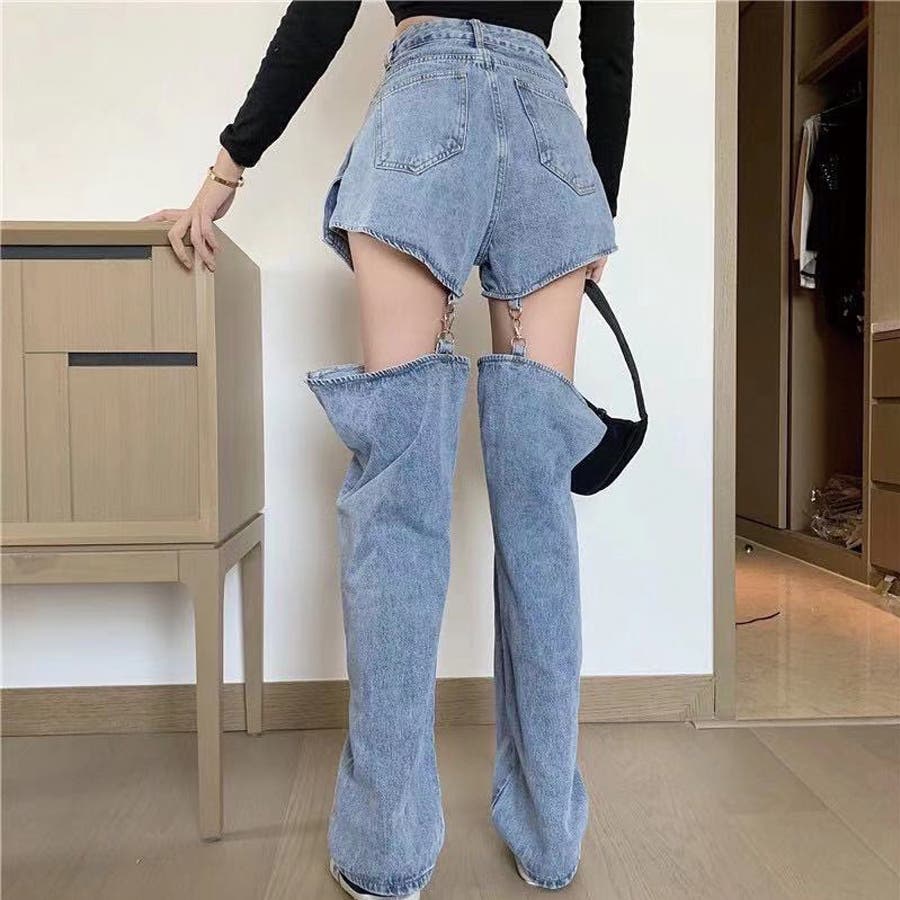 37189 2wayハーフセパレートデニムパンツ[品番：ATYW0001816