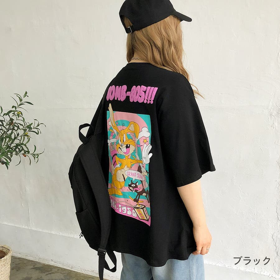 バックBOMBラビットTシャツ 春 夏[品番：SHNW0006924]｜SHEENA