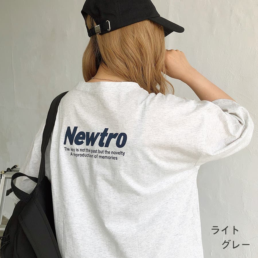 NewtroプリントルーズTシャツ 春 夏[品番：SHNW0007022]｜SHEENA