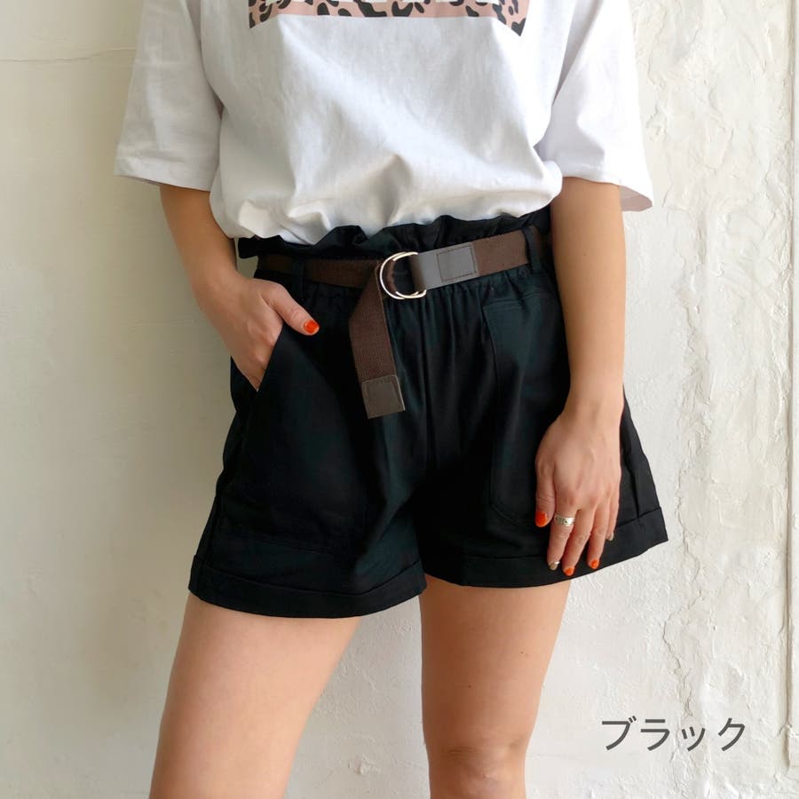 ベルト付ウエストゴムショートパンツ 春 夏 品番 Shnw Sheena シーナ のレディースファッション通販 Shoplist ショップリスト