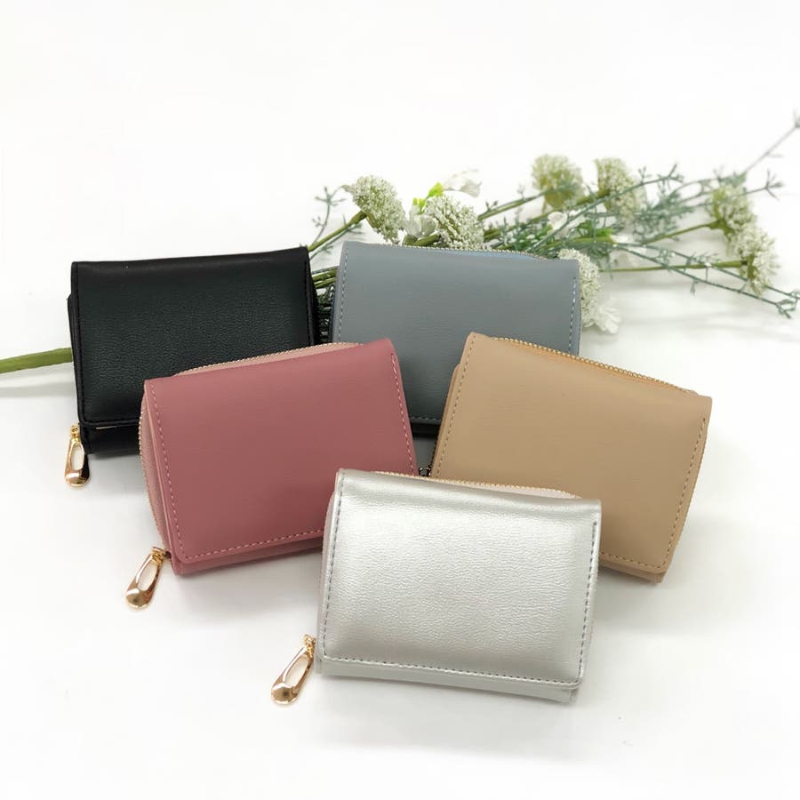 裏配色シンプルミニウォレット ウォレット 財布[品番