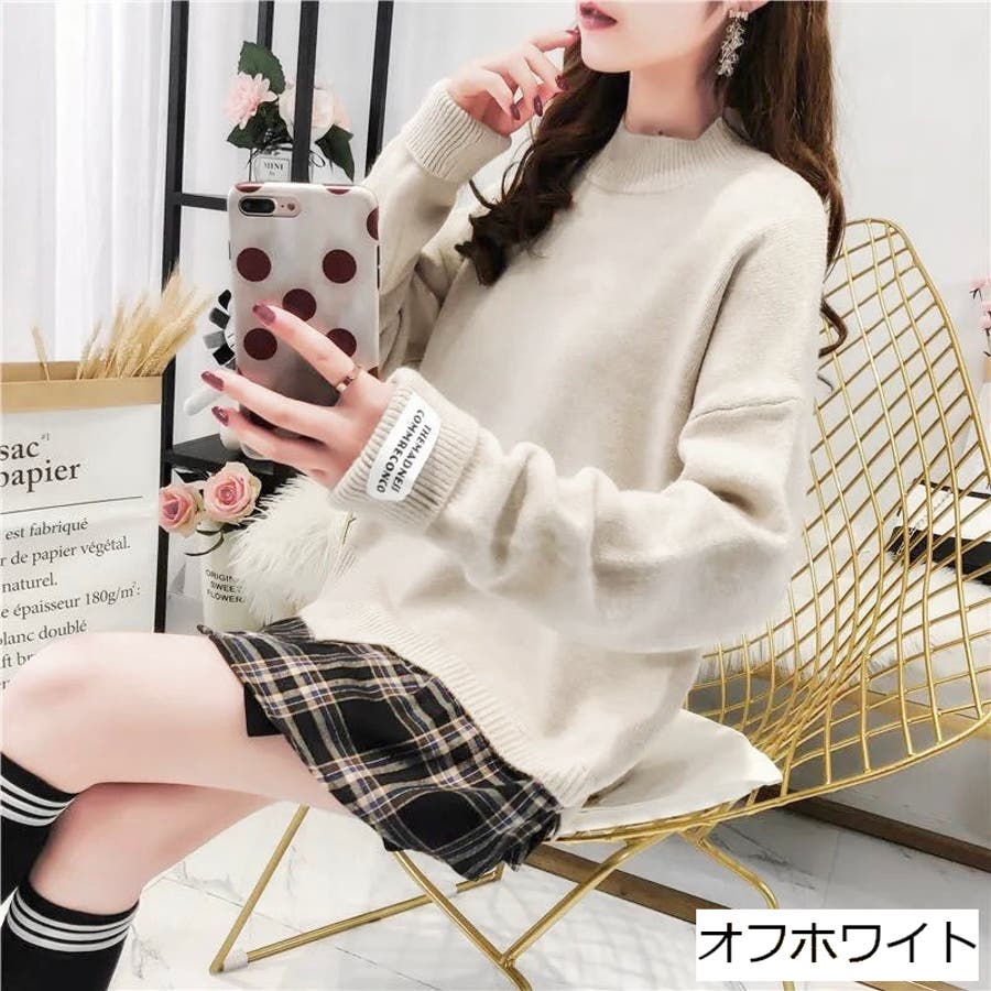 ニット レイヤードニット チェックシャツ 重ね風 長袖シャツ グレンチェック ジレベスト フェイクレイヤード レディース 54 Off