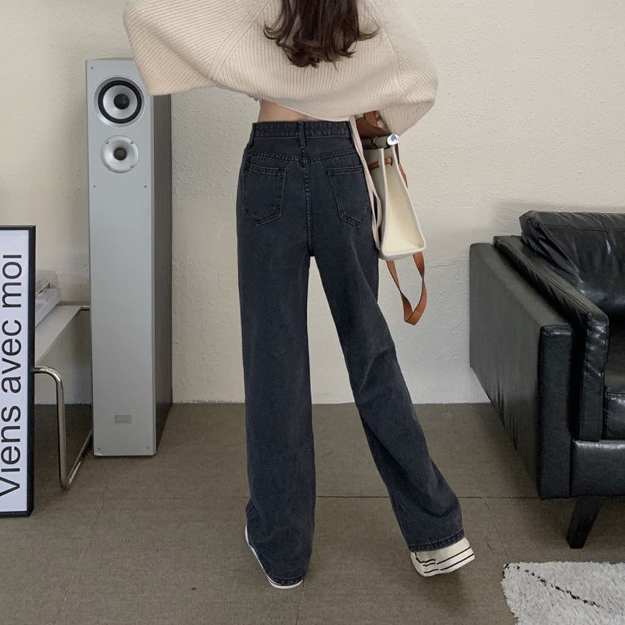センターステッチストレートデニム[品番：SHNW0008885]｜LADY