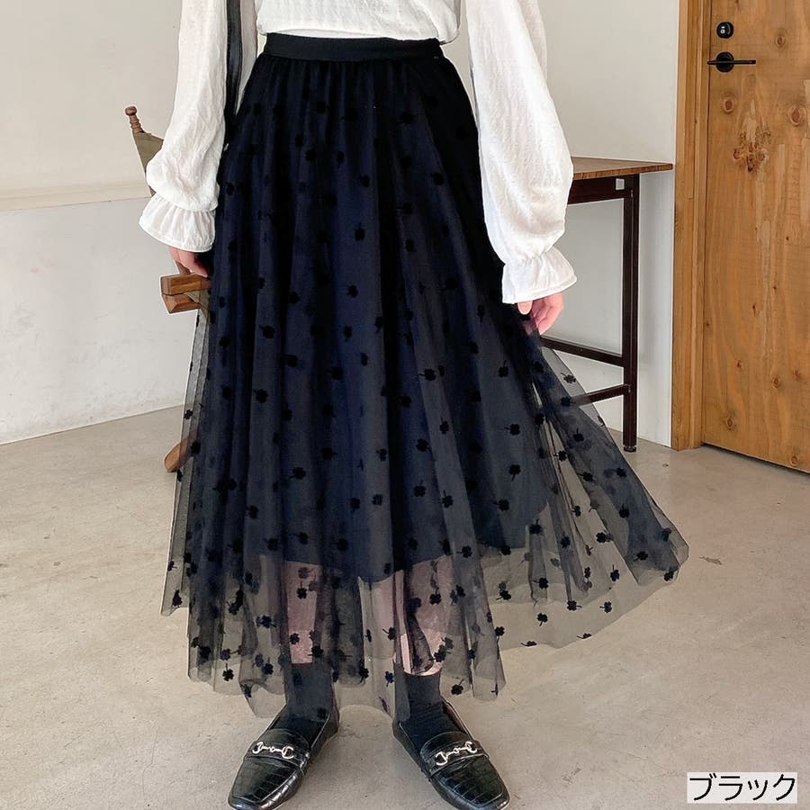 フラワー柄チュールレーススカート 花柄 ロング 品番 Shnw Lady Like レディライク のレディースファッション通販 Shoplist ショップリスト