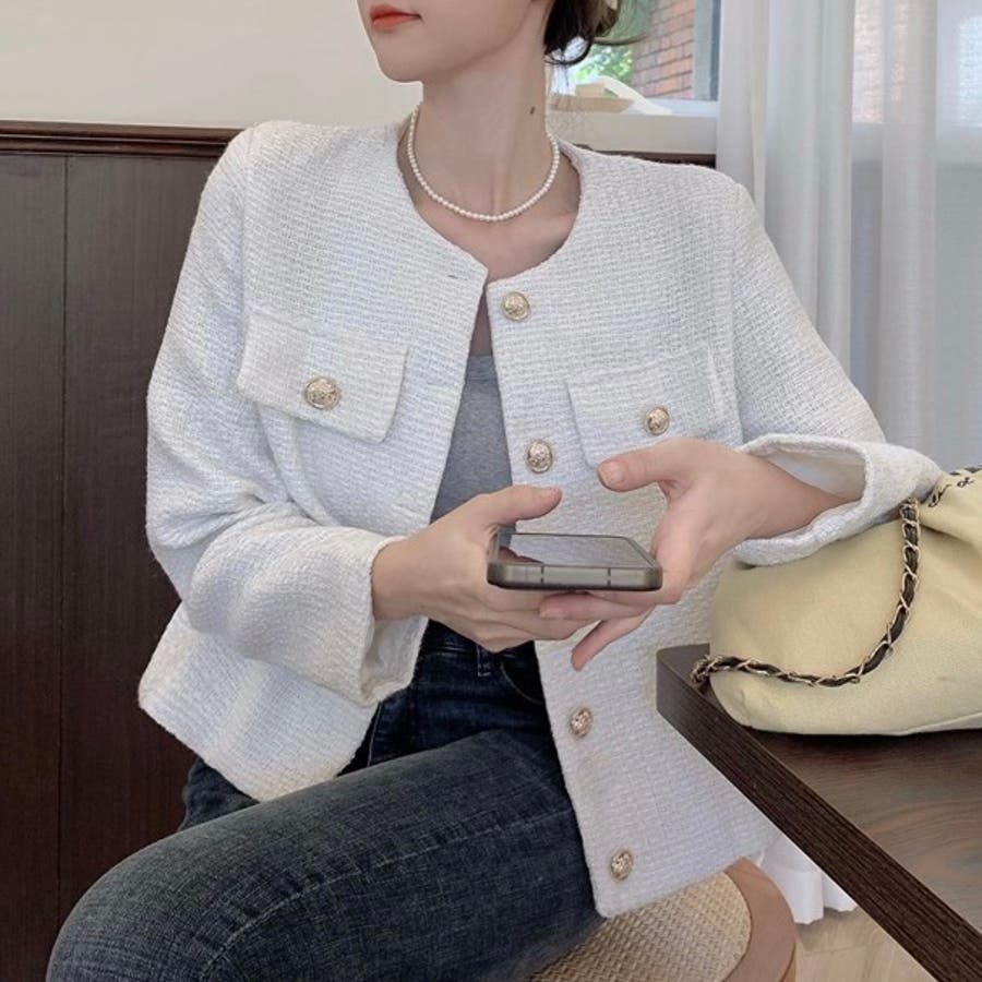 美品✨20周年記念モデル LINTONコラボ 23区 ツイードジャケット 限定品23区 Lintonリントン ツイードジャケット アニバーサリー