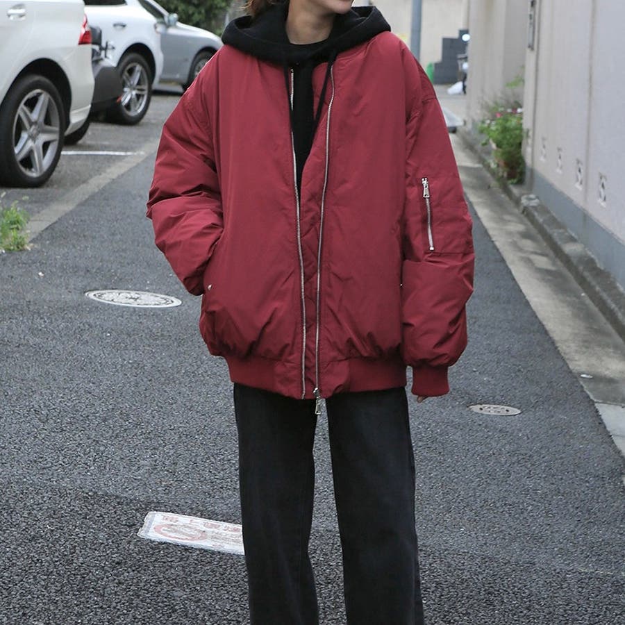 中綿入りMA-1ジャケット[品番：SHNW0010130]｜LADY LIKE 
