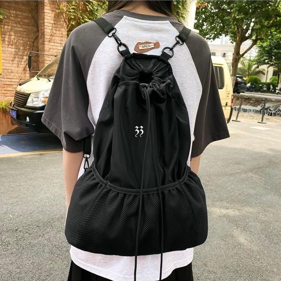 メッシュポケット付きリュックサック[品番：SHNW0011227]｜LADY
