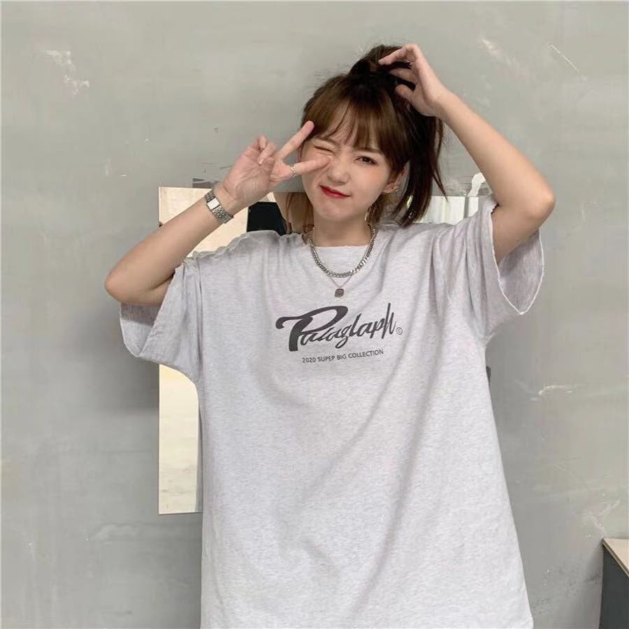 プリントオーバーサイズTシャツ 夏コーデ 新着[品番：SHNW0003160