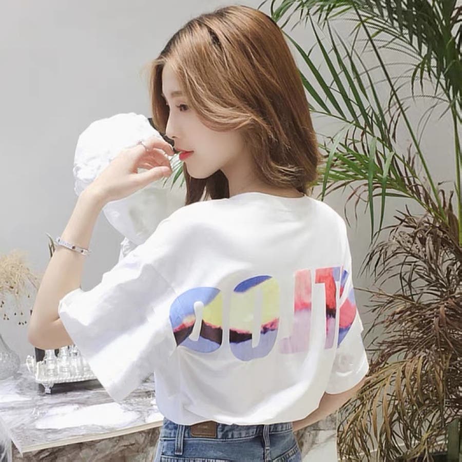 Tシャツ 韓国ファッション 夏服[品番：SHNW0006908]｜Sibra