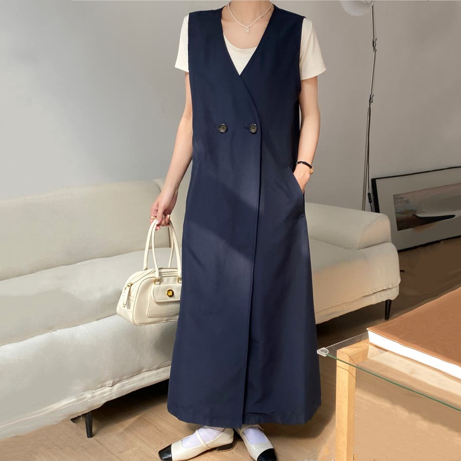 2点セット ロングジレ付き2WAYショートトレンチコート 韓国 2点セット ロングジレ付き2WAYショートトレンチコート 韓国