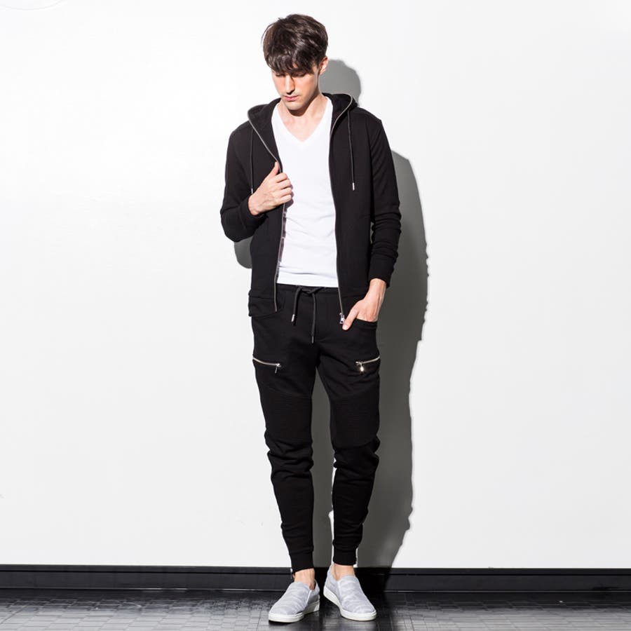 AKM Contemporary 裏毛バイカーパンツ[品番：SHNM0001687]｜SHIFFON 