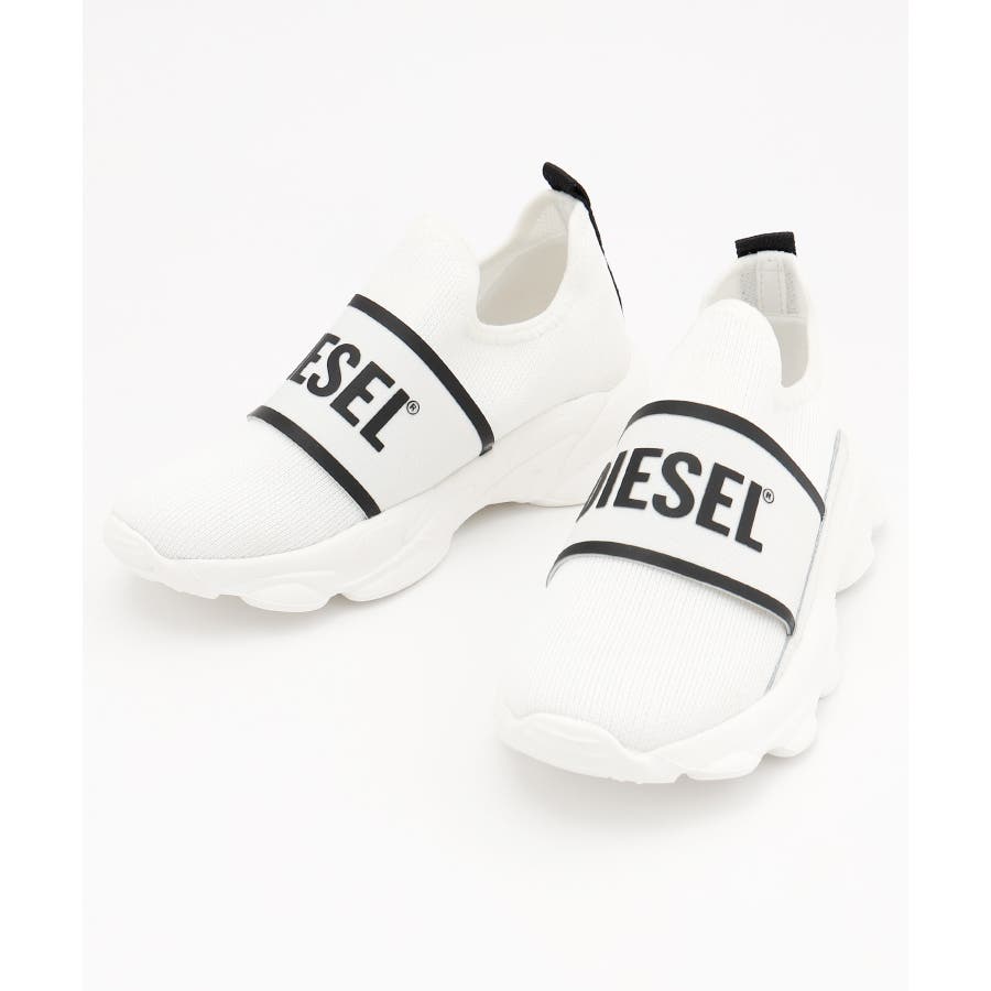 DIESEL ディーゼル ロゴプリントローカットスニーカー[品番