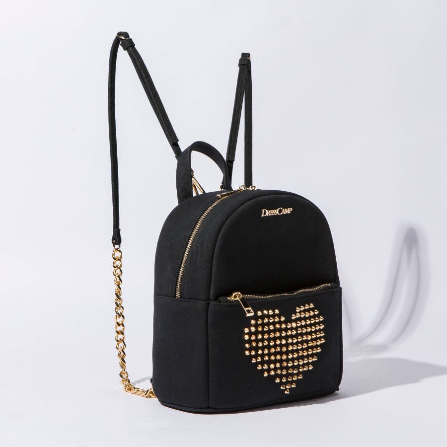DRESSCAMP (ドレスキャンプ) スタッズハートデザインバックパック[品番 