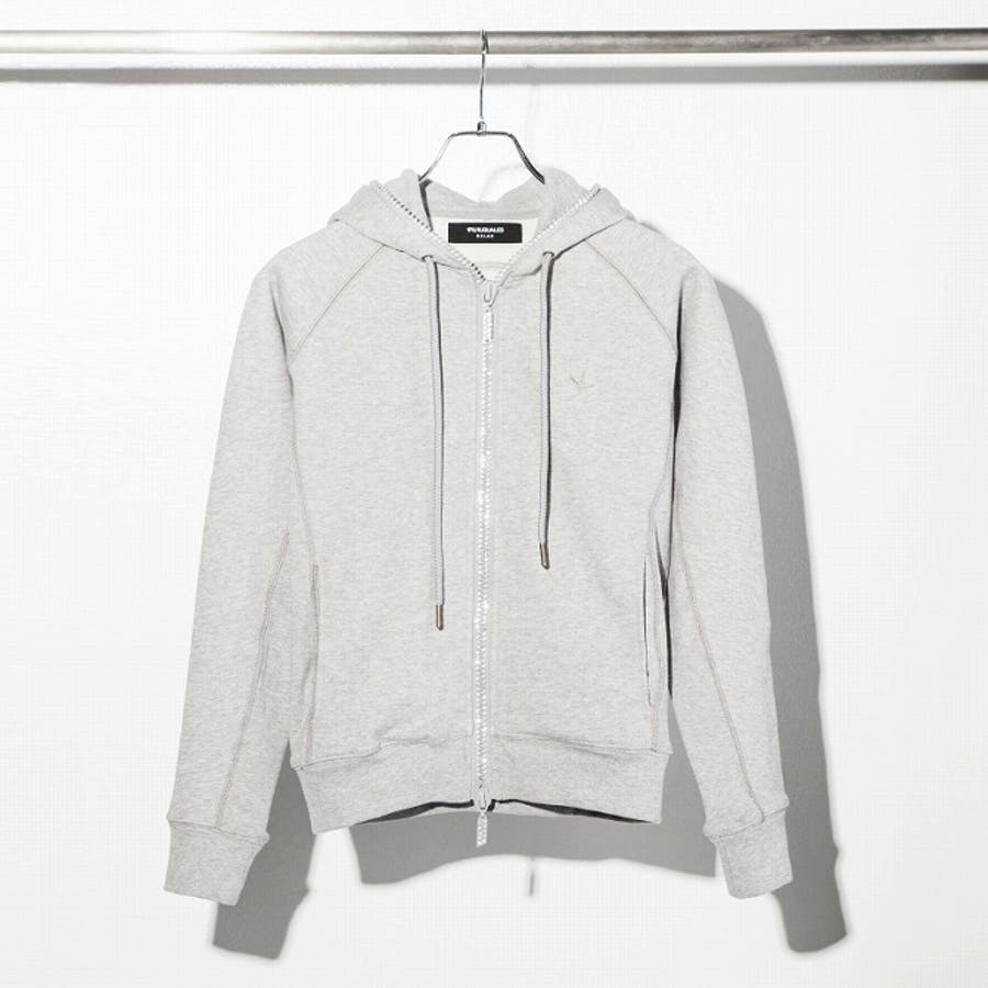 Stone  グレー フード付きパーカー 大きめフードのスウェットパーカー グレー 0363Grey | iichi