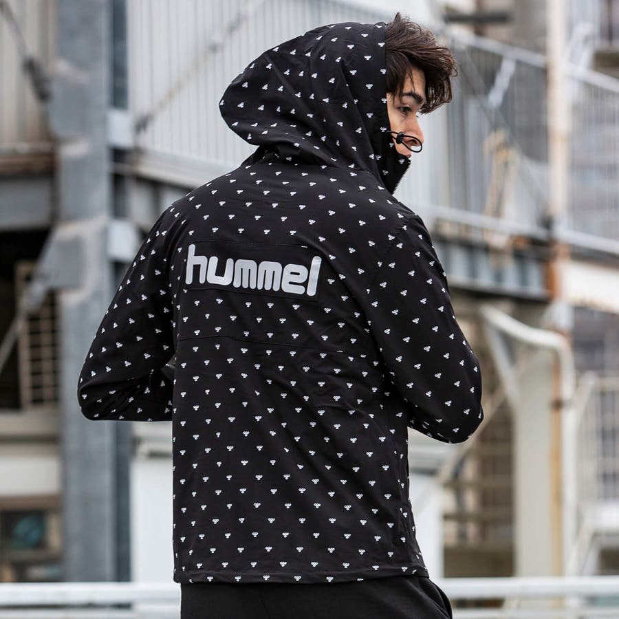 直営店 WEB限定】hummel(ヒュンメル)モノグラムストレッチナイロンパー