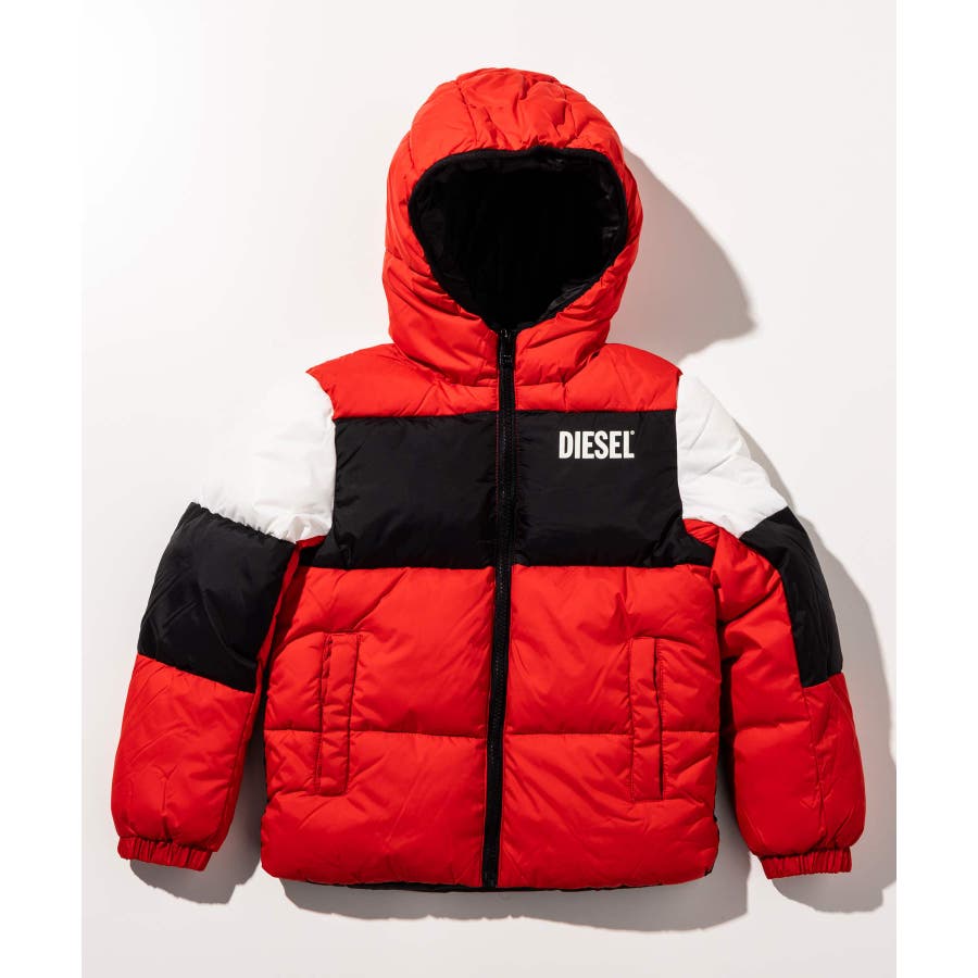 DIESEL ディーゼル ブランドロゴ中綿ジャケットコート[品番