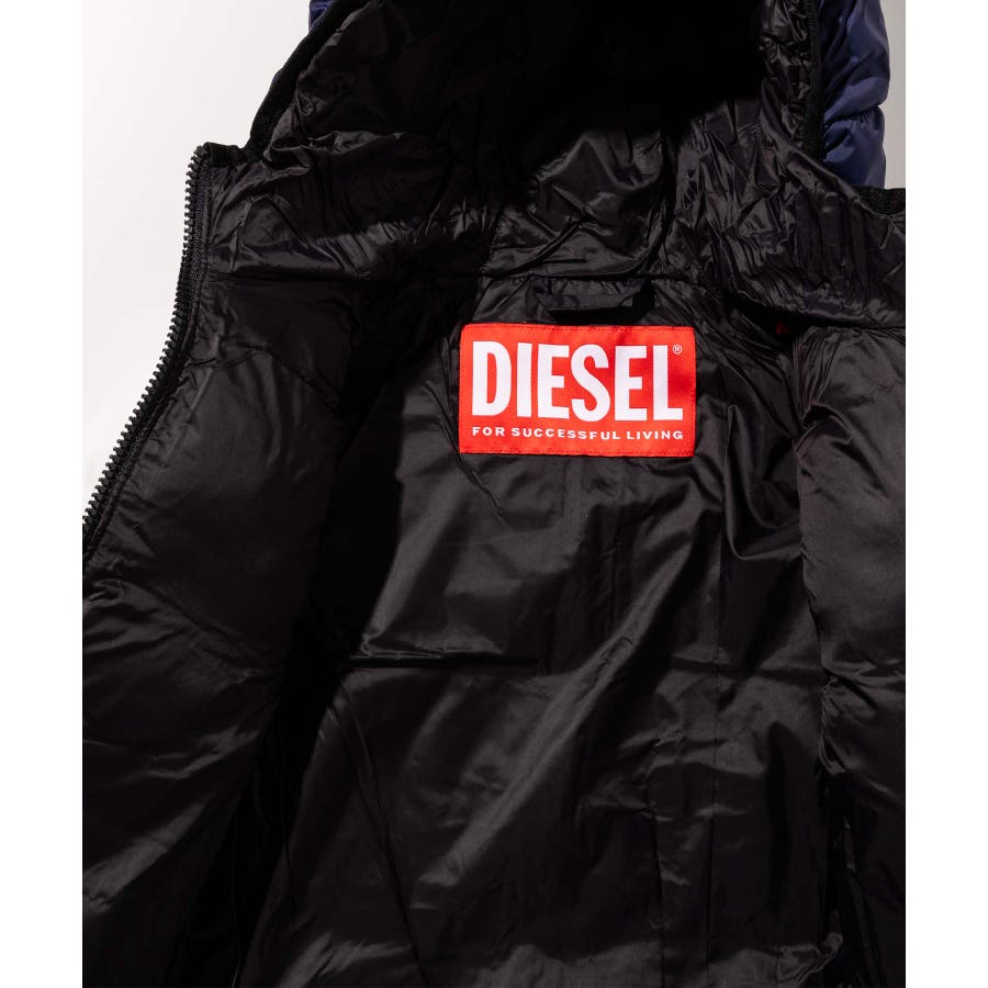 DIESEL ディーゼル ブランドロゴ中綿ジャケットコート[品番