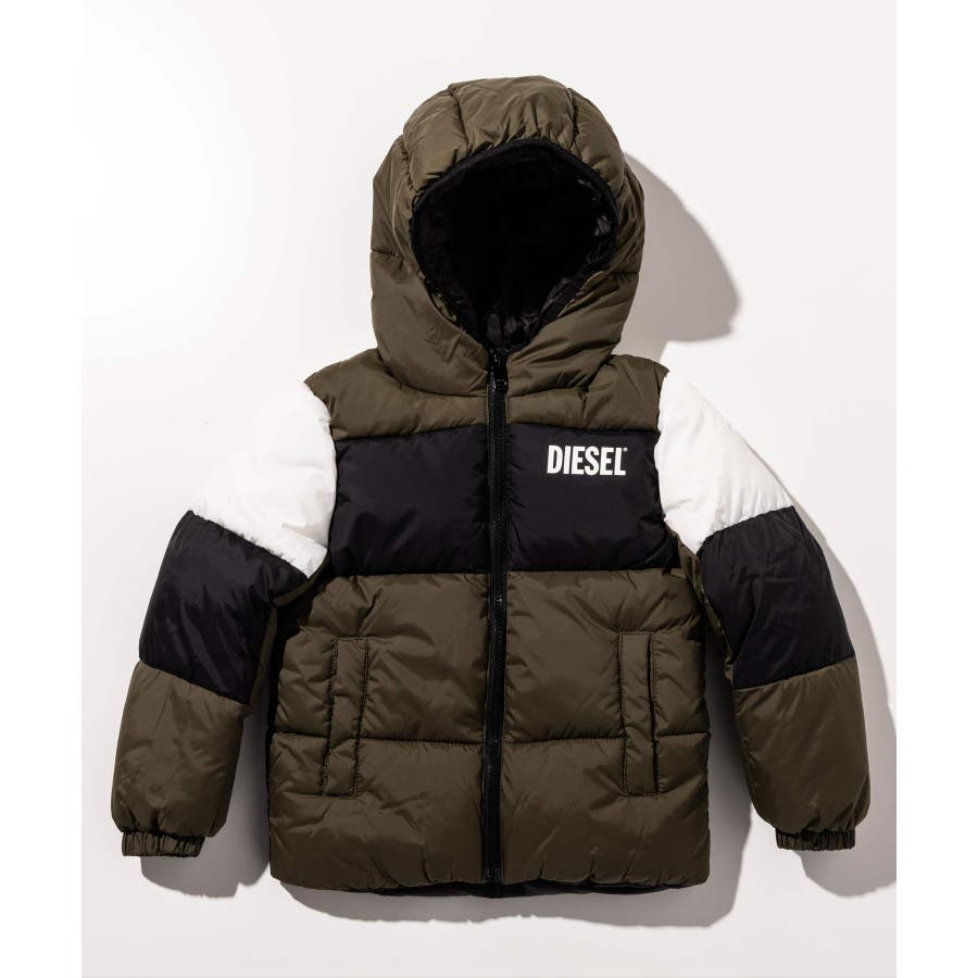 国産品 DIESEL ディーゼル ブランドロゴ中綿ジャケットコート[品番 ジャケット・アウター