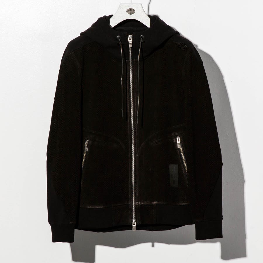 C DIEM ストレッチシープレザーコンビジャケット