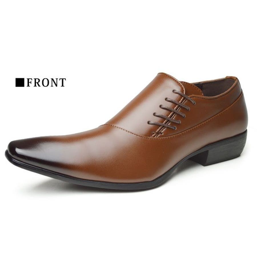 ビジネスシューズ ロングノーズ ストレートチップ[品番