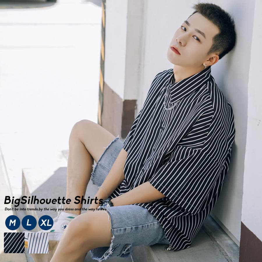 ストライプ シャツ 韓国 品番 Stmm Shoowtime ショウタイム のメンズファッション通販 Shoplist ショップリスト