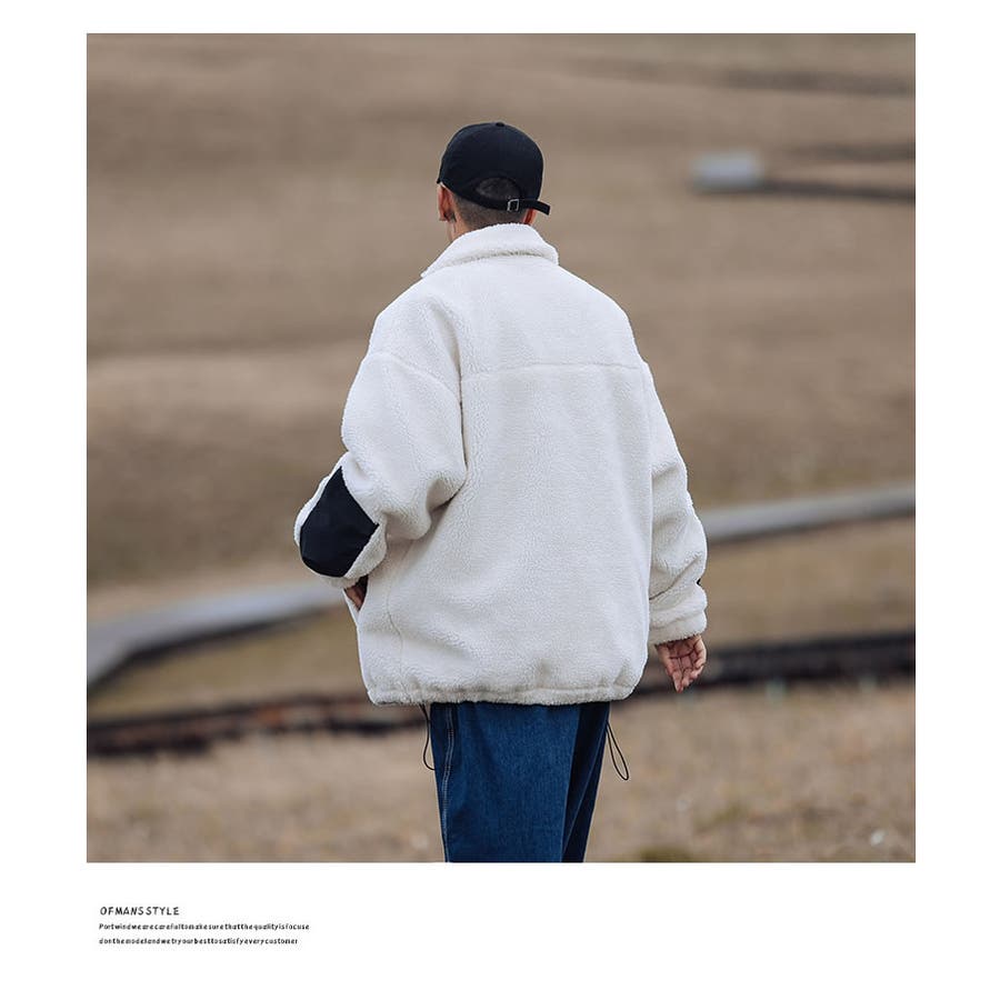 韓国ファッション メンズ ボアジャケット[品番：STMM0000438
