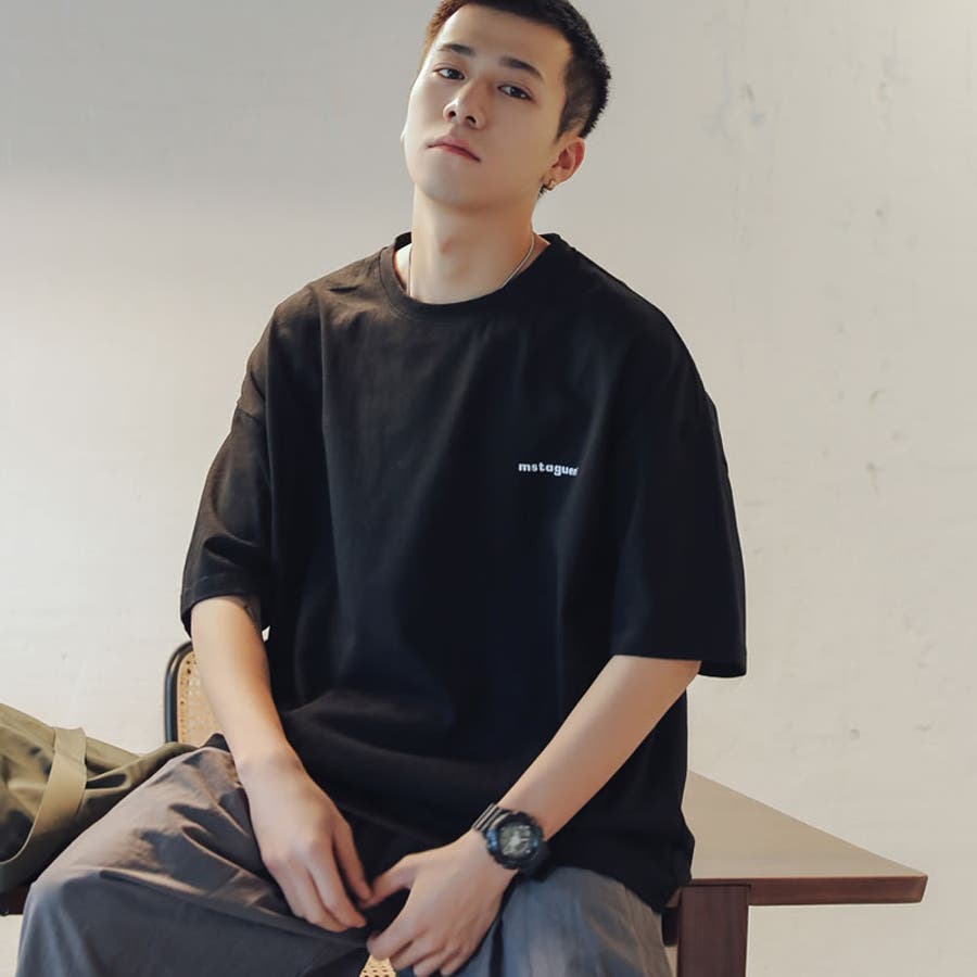 man 韓国 ポップアップ Tシャツ 黒 Mサイズ tシャツ メンズ 韓国ファッション[品番：STMM0000472