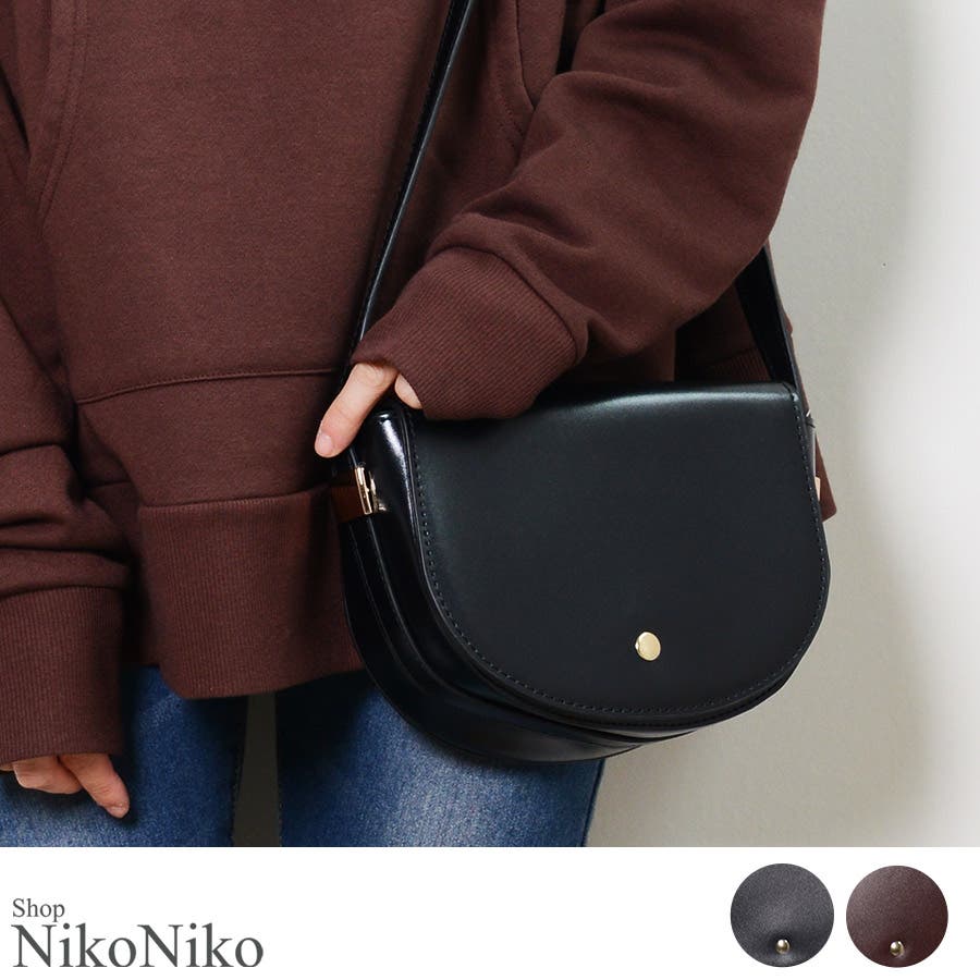 春新作 フェイクレザーラウンドショルダー バッグ 品番 Mg Shopnikoniko ショップニコニコ のレディースファッション通販 Shoplist ショップリスト