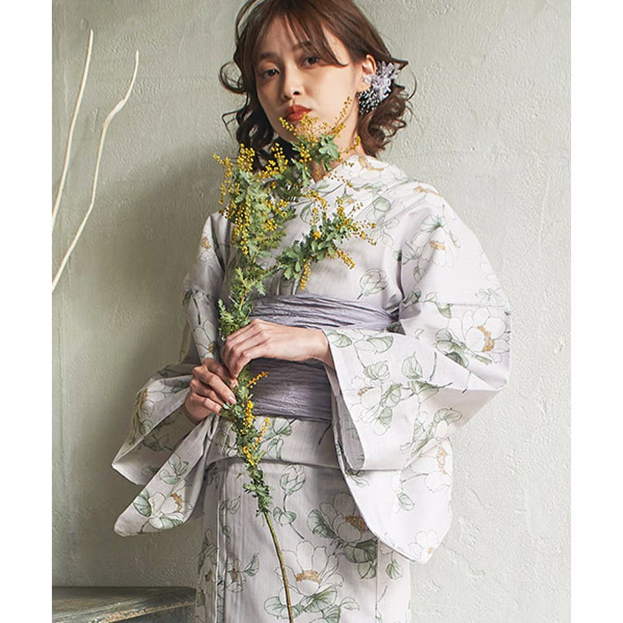 Amazon.co.jp: dita 浴衣 涼風の藍紺牡丹 2024 浴衣5点セット