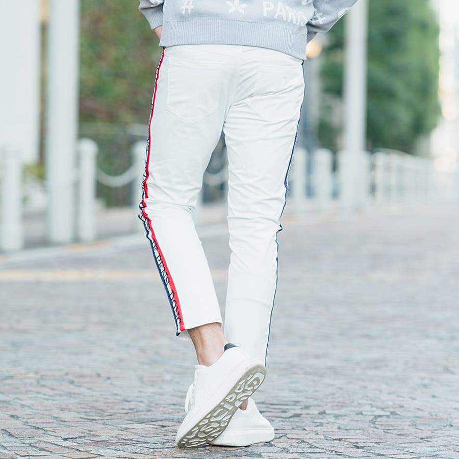 ラインパンツ メンズ トリコロールテープ 品番 Silm Silver Bullet シルバーバレット のメンズファッション 通販 Shoplist ショップリスト