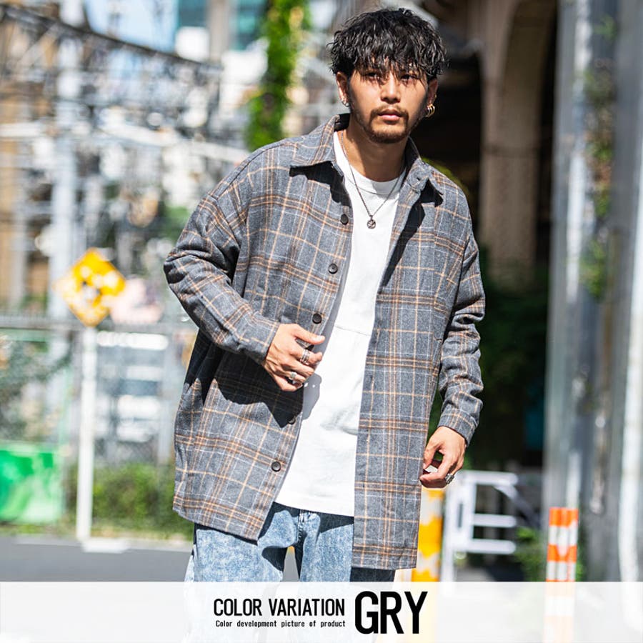 ネルシャツ メンズ チェックシャツ[品番：SILM0012252]｜SILVER
