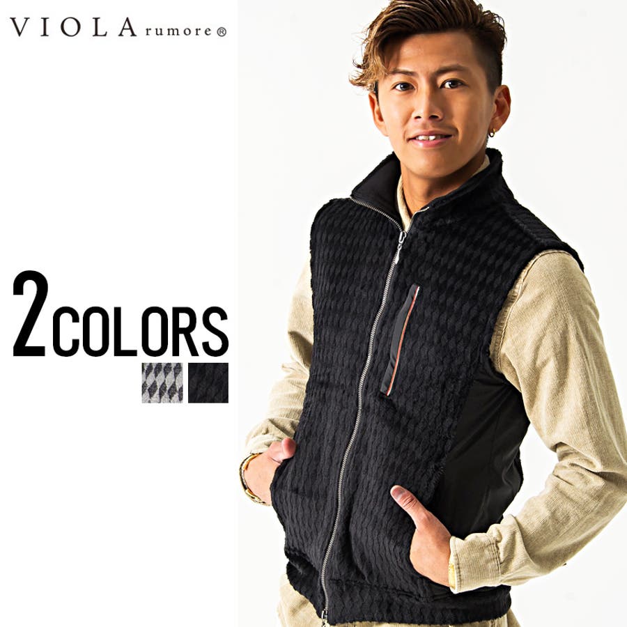ベスト メンズ Viola切替ボアフルジップアップベスト 品番 Silm Silver Bullet シルバーバレット のメンズ ファッション通販 Shoplist ショップリスト