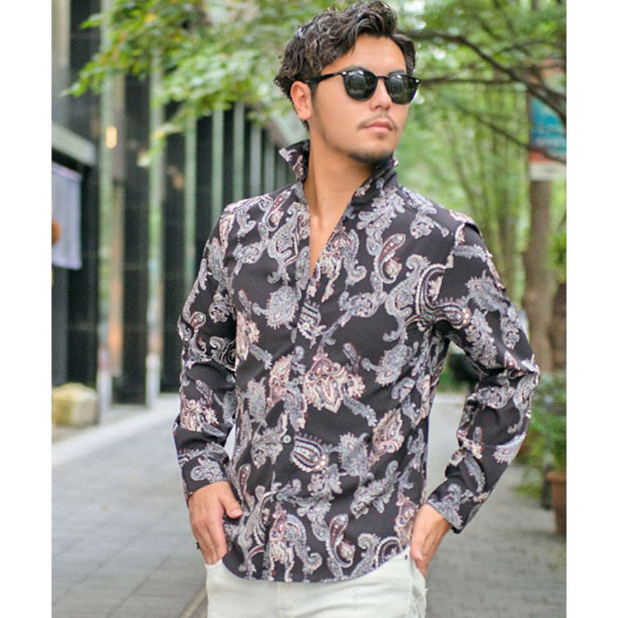 長袖シャツ メンズ Cavariaペイズリー柄長袖スキッパーシャツ 品番 Silm Silver Bullet シルバーバレット の メンズファッション通販 Shoplist ショップリスト 長袖シャツ メンズ Cavariaペイズリー柄長袖スキッパーシャツ 品番 Silm Silver Bullet シルバーバレット の メンズファッション通販 Shoplist ショップリスト