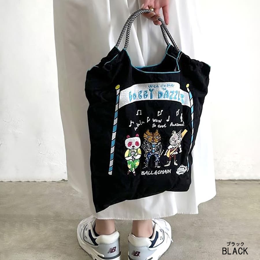 7247】ネコ刺繍エコバッグ [品番：ASHW0001661]｜SneepDip