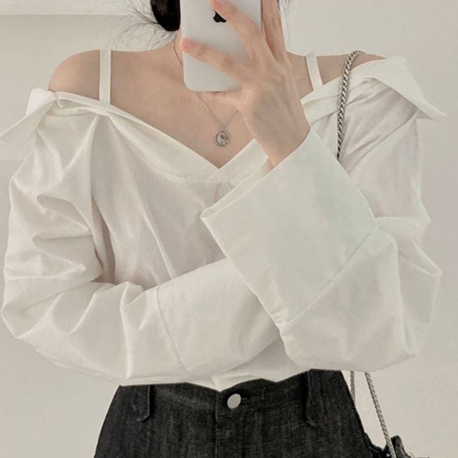 SHOPLIST限定】程よい抜け感のあるオフショルダーブラウス[品番 SHOPLIST限定】程よい抜け感のあるオフショルダーブラウス[品番