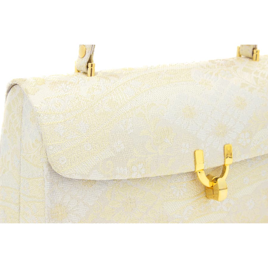 専用　ゴールド　清楚な和装用バッグと草履 セット　新品同様！ 草履 バッグ セット 女性 和装 和装バッグ 和装履物| きもの館
