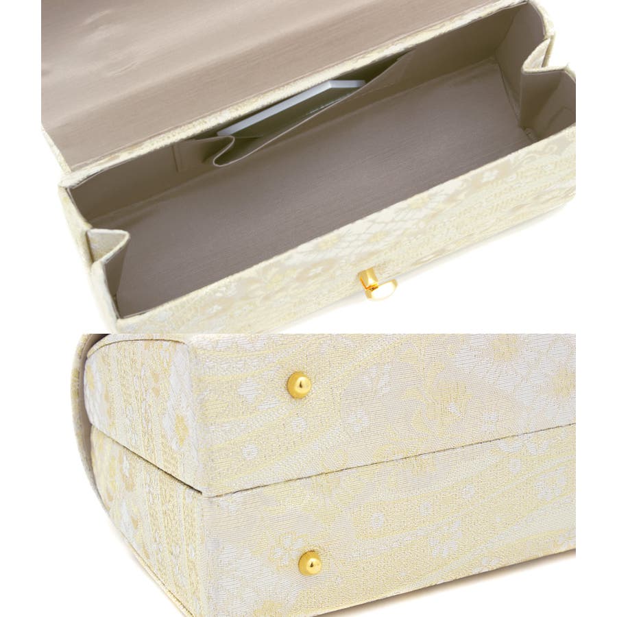 専用　ゴールド　清楚な和装用バッグと草履 セット　新品同様！ soubien_bz1224w-5251