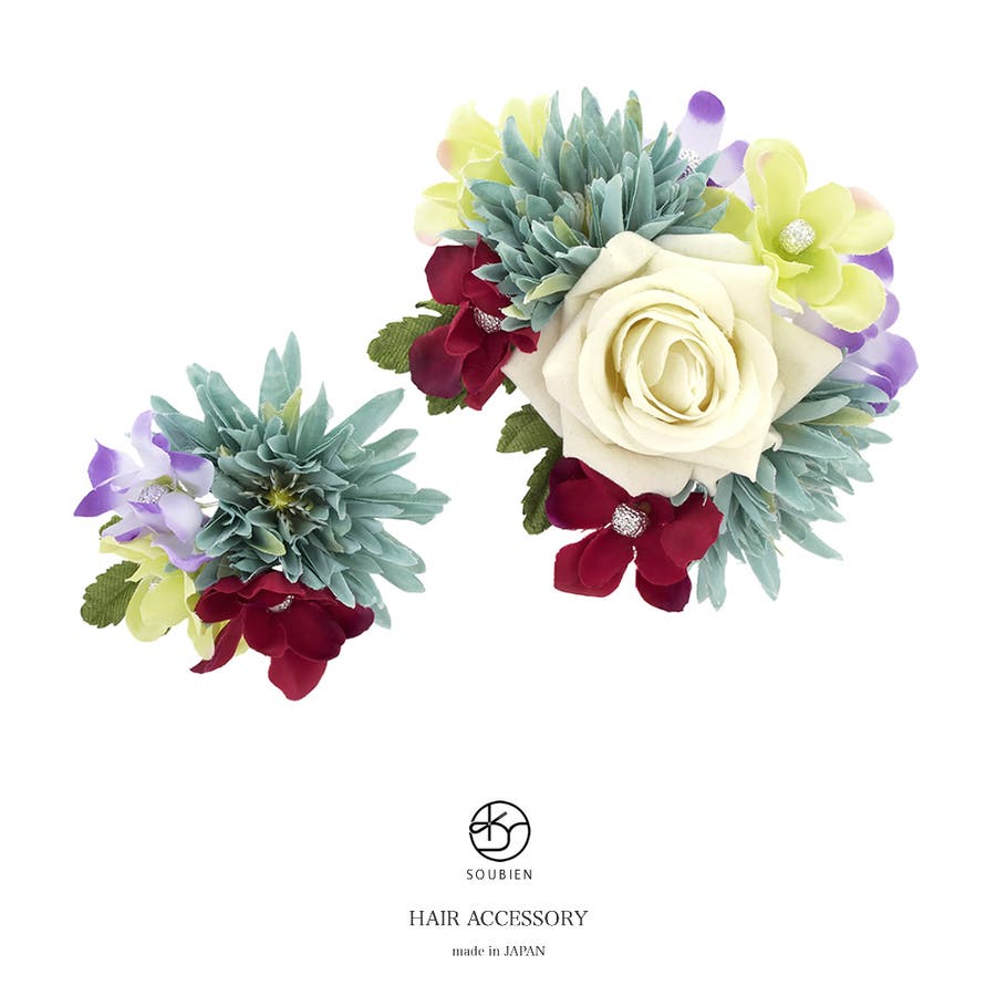 髪飾り ２点セット 青系 品番 Sbew Soubien ソウビエン のレディースファッション通販 Shoplist ショップリスト
