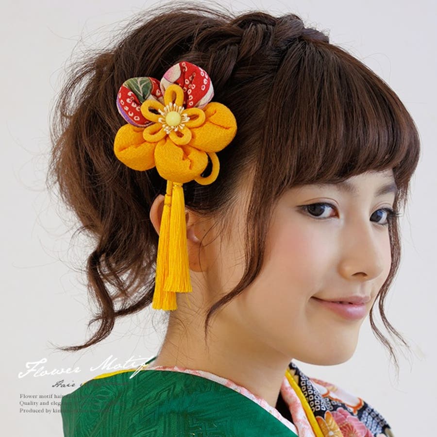 No.343 豪華！銀青黒白 ♡ フラワーピン 振袖髪飾り 成人式髪飾り  