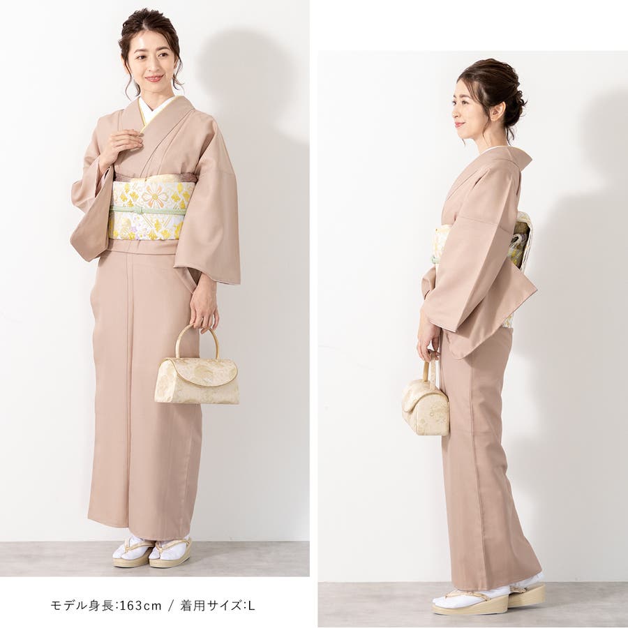 新品★洗える着物 単衣 Мサイズ プレタ着物 32537 色無地プレタ プレタ着物 単衣[品番：SBEW0008373]｜SOUBIEN