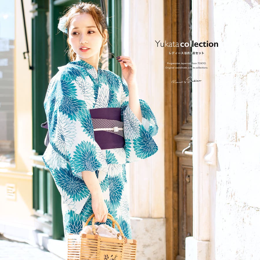 浴衣セット 3点セット（浴衣 帯[品番：SBEW0019556]｜SOUBIEN