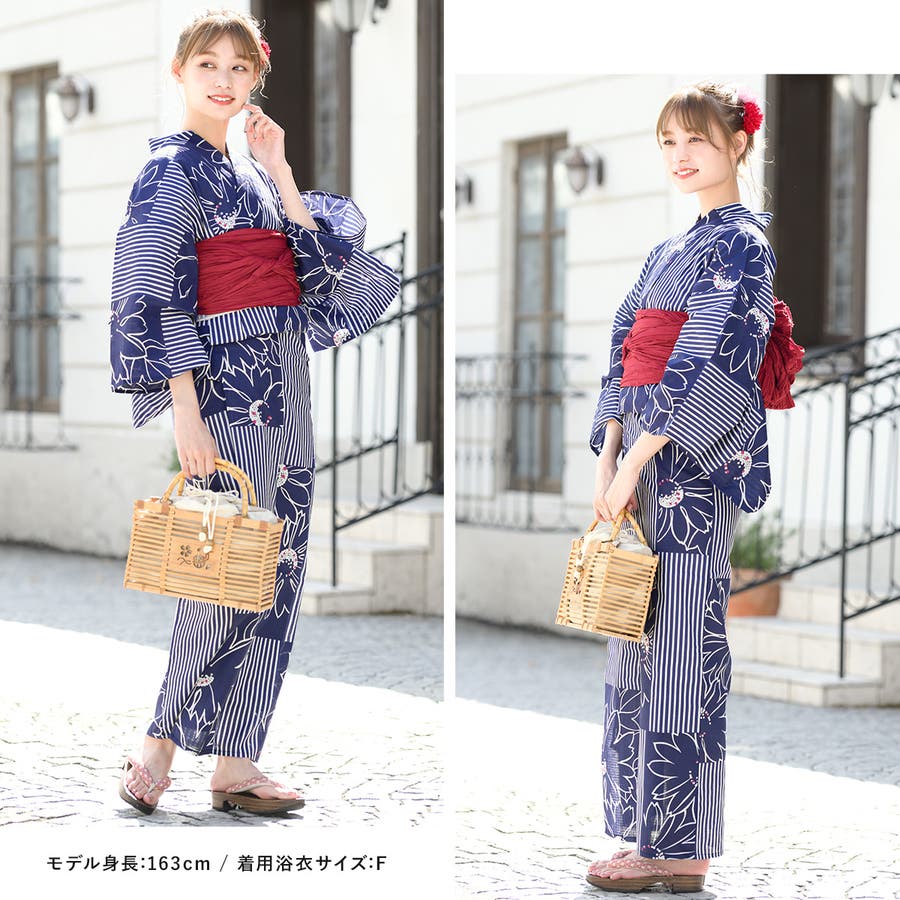 SOUBIEN 浴衣 浴衣 セット レディース[品番：SBEW0021039]｜SOUBIEN（ソウビエン